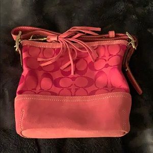 Coach purse pouch hot pink